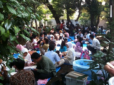 イドゥル・フィトリ レバラン 断食明け大祭 駐日インドネシア大使公邸 たくさんのインドネシア人